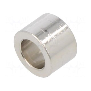 Spacer sleeve | 7mm | cylindrical | brass | nickel | Out.diam: 10mm