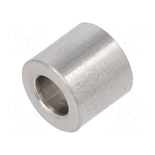 Spacer sleeve | 7mm | cylindrical | stainless steel | Out.diam: 8mm