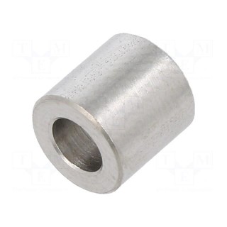 Spacer sleeve | 8mm | cylindrical | stainless steel | Out.diam: 8mm
