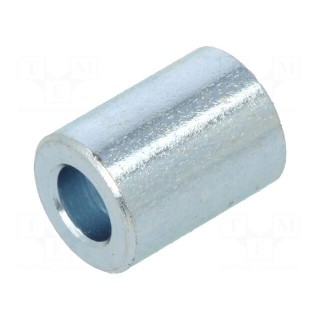 Spacer sleeve | 8mm | cylindrical | steel | zinc | Out.diam: 6mm