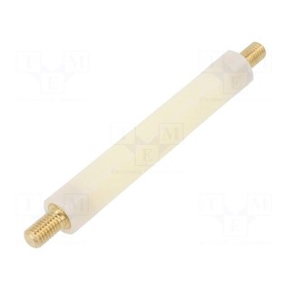 Insulating sleeve | L: 100mm | UL94V-2 | Mat: polyamide | Body: white
