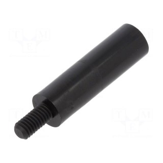 Screwed spacer sleeve | cylindrical | polyamide | M4 | M4 | 26mm | black