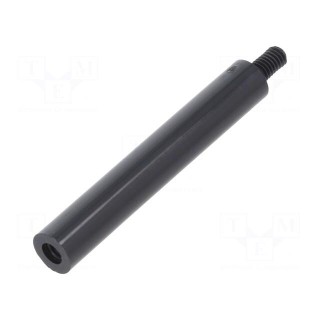 Screwed spacer sleeve | cylindrical | polyamide | M4 | M4 | 50mm | black