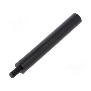 Screwed spacer sleeve | cylindrical | polyamide | M4 | M4 | 55mm | black