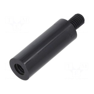 Screwed spacer sleeve | cylindrical | polyamide | M5 | M5 | 27mm | black