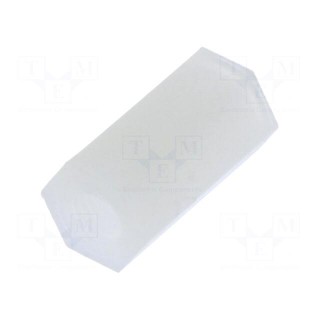 Screwed spacer sleeve | hexagonal | polyamide | M3 | 11mm