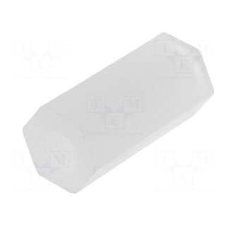 Screwed spacer sleeve | polyamide | M3 | 12.7mm