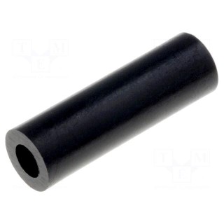 Spacer sleeve | cylindrical | polyamide | L: 16mm | Øout: 5mm | black
