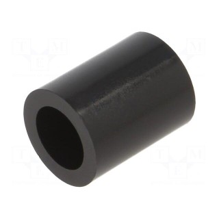 Spacer sleeve | cylindrical | polyamide | L: 20mm | Øout: 16mm | black