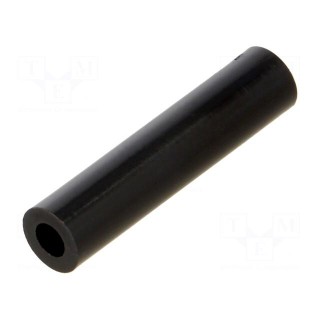 Spacer sleeve | cylindrical | polyamide | L: 35mm | Øout: 8mm | black