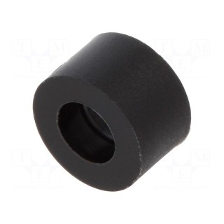 Spacer sleeve | cylindrical | polyamide | L: 3mm | Øout: 5mm | black