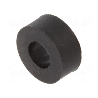 Spacer sleeve | cylindrical | polyamide | L: 3mm | Øout: 7mm | black