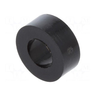 Spacer sleeve | cylindrical | polyamide | L: 4mm | Øout: 10mm | black