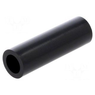 Spacer sleeve | cylindrical | polyamide | L: 50mm | Øout: 16mm | black