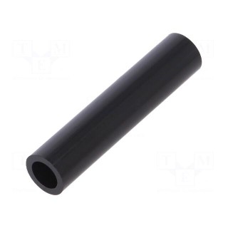 Spacer sleeve | cylindrical | polyamide | L: 55mm | Øout: 12mm | black
