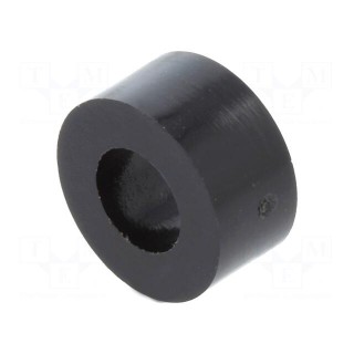 Spacer sleeve | cylindrical | polyamide | L: 5mm | Øout: 10mm | black