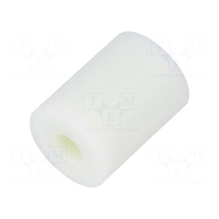 Spacer sleeve | cylindrical | polyamide | L: 6.4mm | Øout: 4.8mm