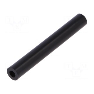 Spacer sleeve | cylindrical | polyamide | L: 60mm | Øout: 8mm | black