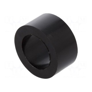 Spacer sleeve | cylindrical | polyamide | L: 8mm | Øout: 16mm | black
