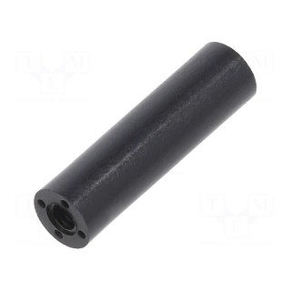 Spacer sleeve | cylindrical | polyamide | M2,5 | L: 18mm | Øout: 5mm