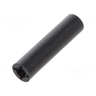Spacer sleeve | cylindrical | polyamide | M2,5 | L: 20mm | Øout: 5mm