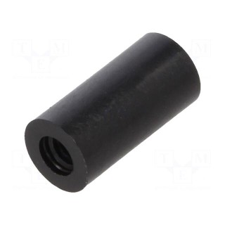 Spacer sleeve | cylindrical | polyamide | M2,5 | L: 10mm | Øout: 5mm