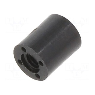 Spacer sleeve | cylindrical | polyamide | M2,5 | L: 6mm | Øout: 5mm