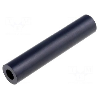 Spacer sleeve | cylindrical | polystyrene | L: 35mm | Øout: 7mm | black