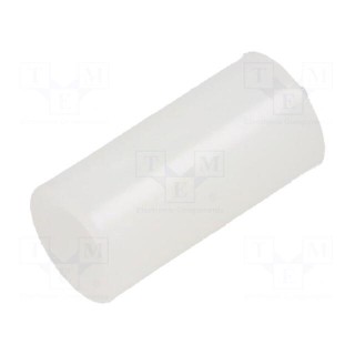 Spacer sleeve | polyamide | L: 12.7mm | Øout: 6.35mm | Øint: 2.59mm
