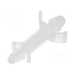 PCB distance | polyamide | L: 12.7mm | snap fastener | Colour: natural