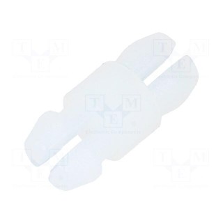 PCB distance | polyamide | L: 3.2mm | push-in,snap fastener | natural