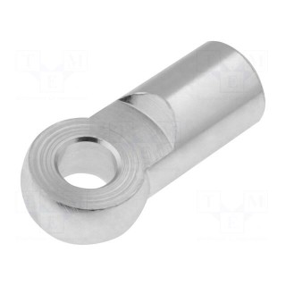 Joint piece | 8mm | Thread: M8 | Mat: steel | Pitch: 1,25 | Plating: zinc