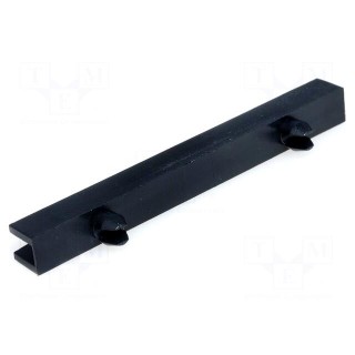 Guide | polyamide | L: 63.5mm | Mounting: push-in | Holes pitch: 38.1mm