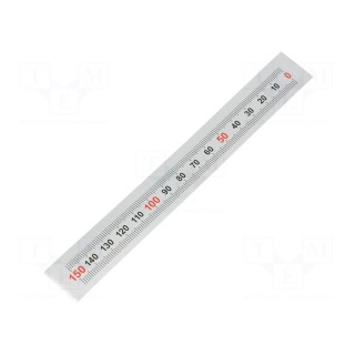 Ruler | figures horizontally arranged,self-adhesive | W: 11mm