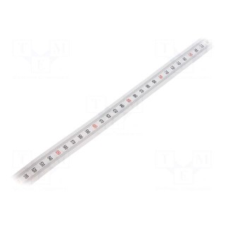 Ruler | figures vertically arranged,self-adhesive | W: 11mm