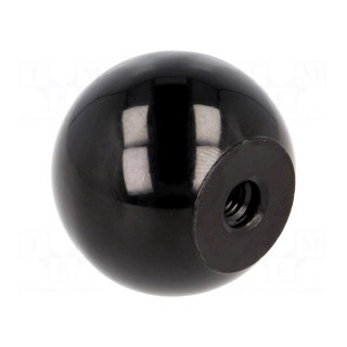 Ball knob | Ø: 32mm | Int.thread: M6 | 14.5mm