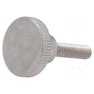 Knob | Ø: 16mm | Ext.thread: M4 | 16mm | H: 9.5mm | stainless steel
