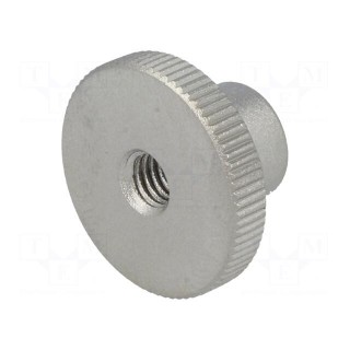 Knob | Ø: 20mm | Int.thread: M5 | H: 11.5mm | stainless steel | DIN: 466