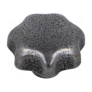 Knob | Ø: 32mm | cast iron | Ømount.hole: 6mm | DIN 6336
