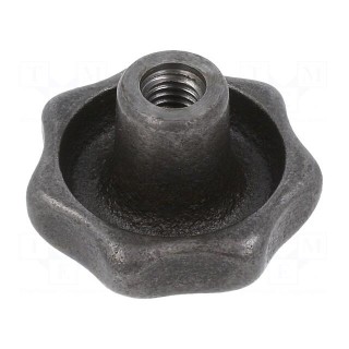 Knob | Ø: 40mm | Int.thread: M8 | cast iron | DIN 6336