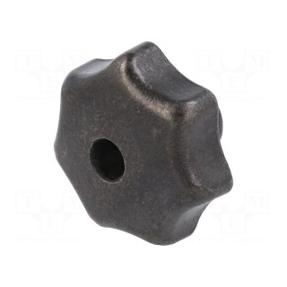 Knob | Ø: 50mm | Int.thread: M10 | cast iron | DIN 6336