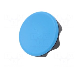 Knob | Ø: 56mm | Ext.thread: M8 | 20mm | technopolymer (PA) | Cap: blue