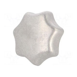 Knob | Ø: 63mm | Int.thread: M12 | aluminium | DIN 6336 | matt