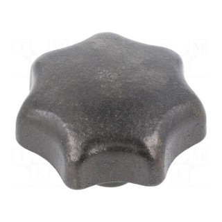 Knob | Ø: 63mm | Int.thread: M12 | cast iron | DIN 6336