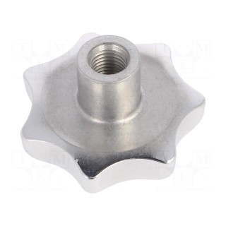 Knob | Ø: 80mm | Int.thread: M16 | aluminium | DIN 6336 | polished