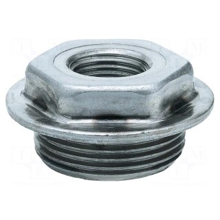 Plug with connection | Mat: steel | Ext.thread: G 1 1/4"