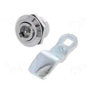 Lock | cast zinc | 10mm | Kind of insert bolt: double-bit insert