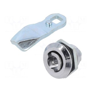 Lock | cast zinc | 16mm | Kind of insert bolt: double-bit insert