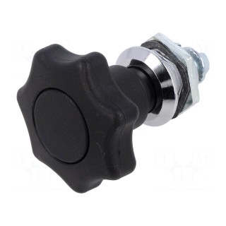 Lock | cast zinc | 24mm | Kind of insert bolt: with thumbwheel
