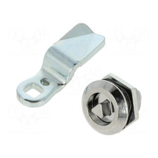 Lock | cast zinc | 30mm | Kind of insert bolt: T7 | Body: black